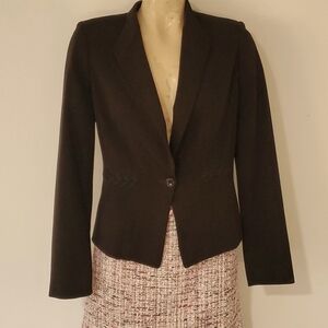 WHBM black blazer-form fitting fun